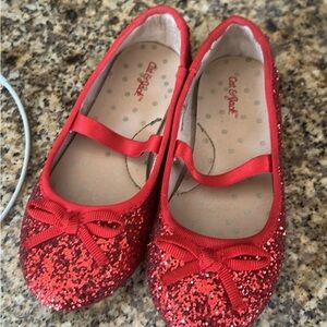 Cat & Jack Sparkly Red Dress Shoes